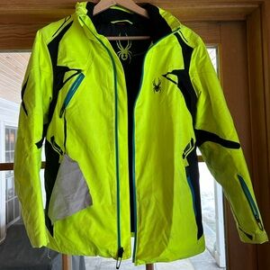 Spyder Neon Yellow Ski Jacket